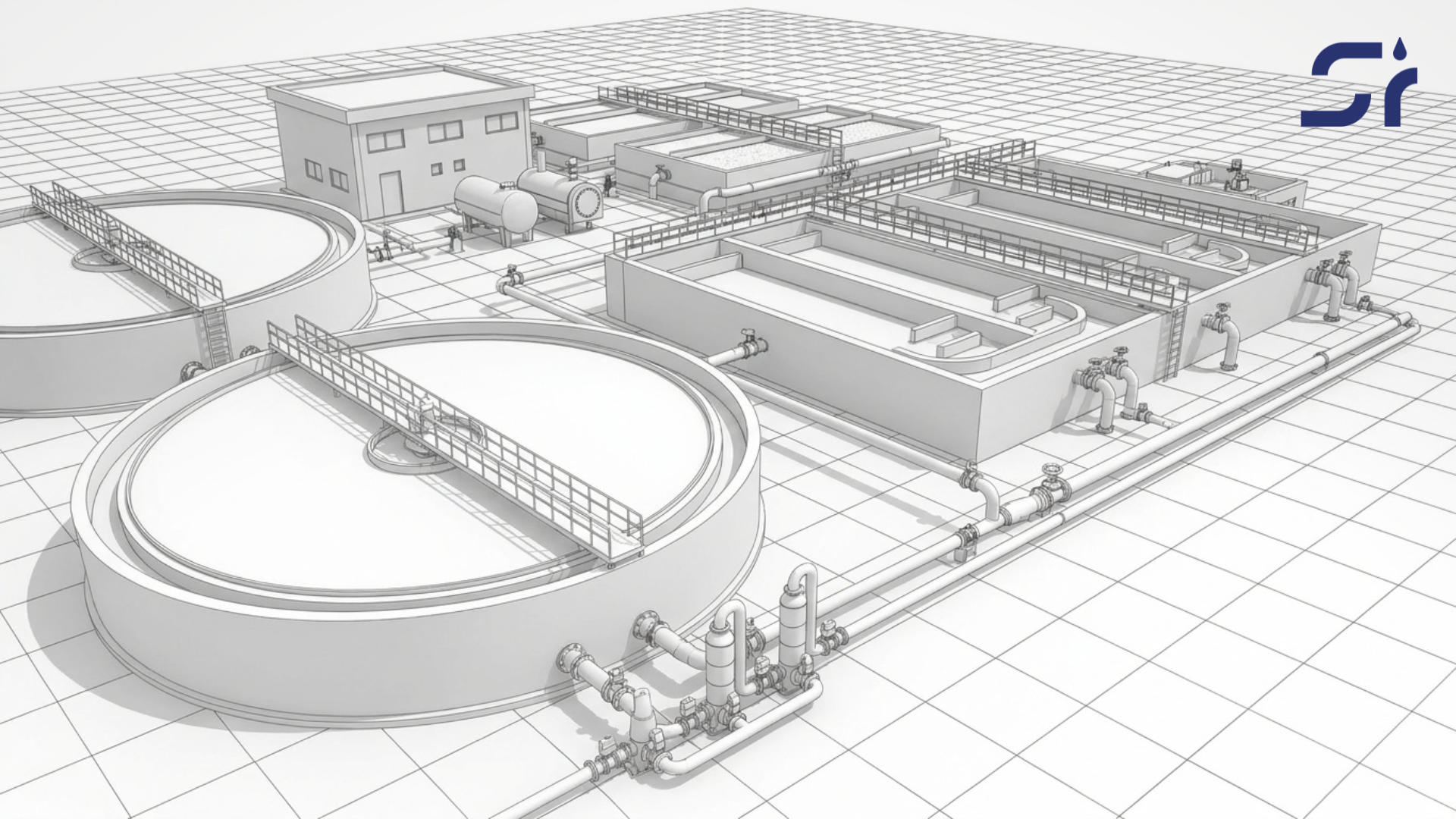 Seawater desalination reverse osmosis plant