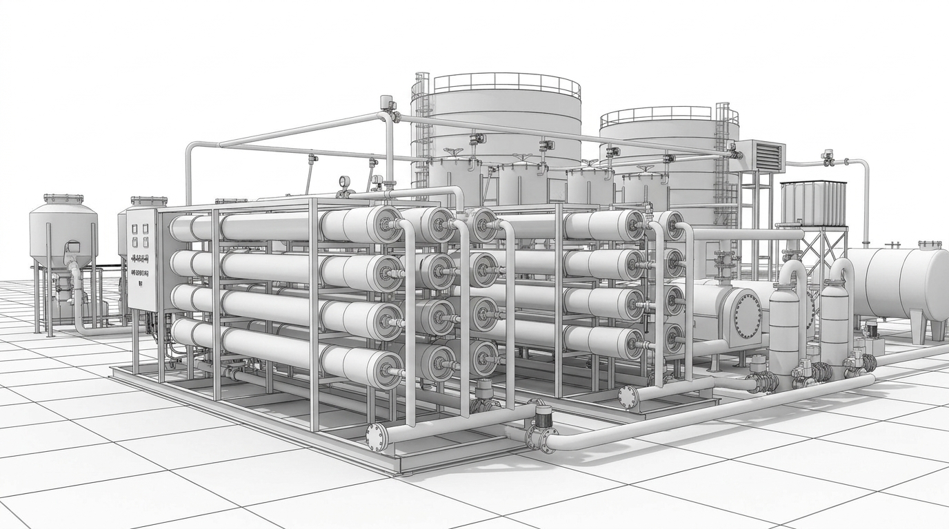 MBR textile treatment plant / ETP in operation