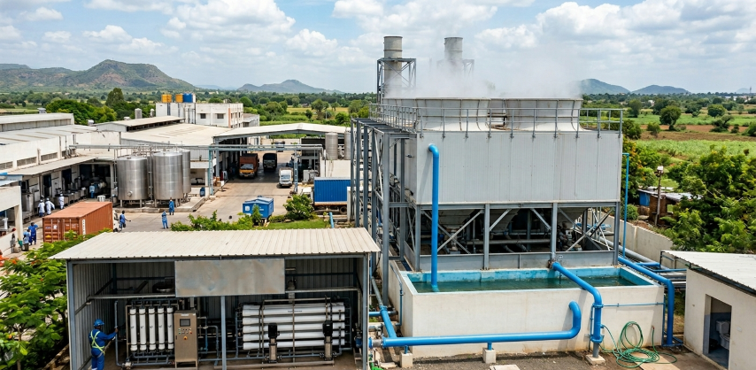 cooling tower and water reuse in food/dairy plant