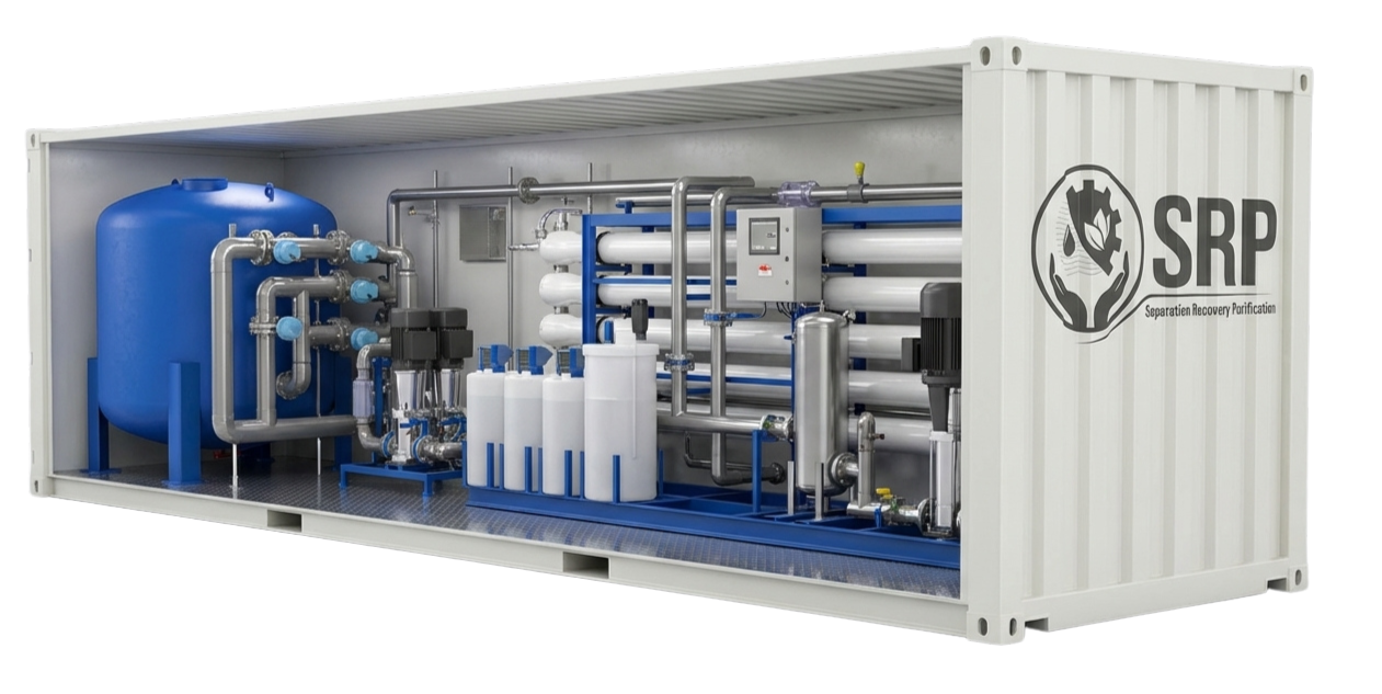 Containerised water treatment plant ISO containers