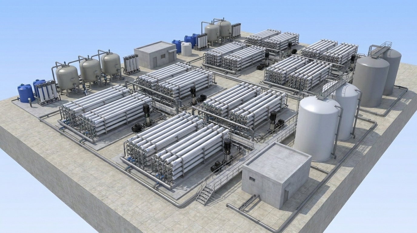 community BWRO plant / village packaged RO
