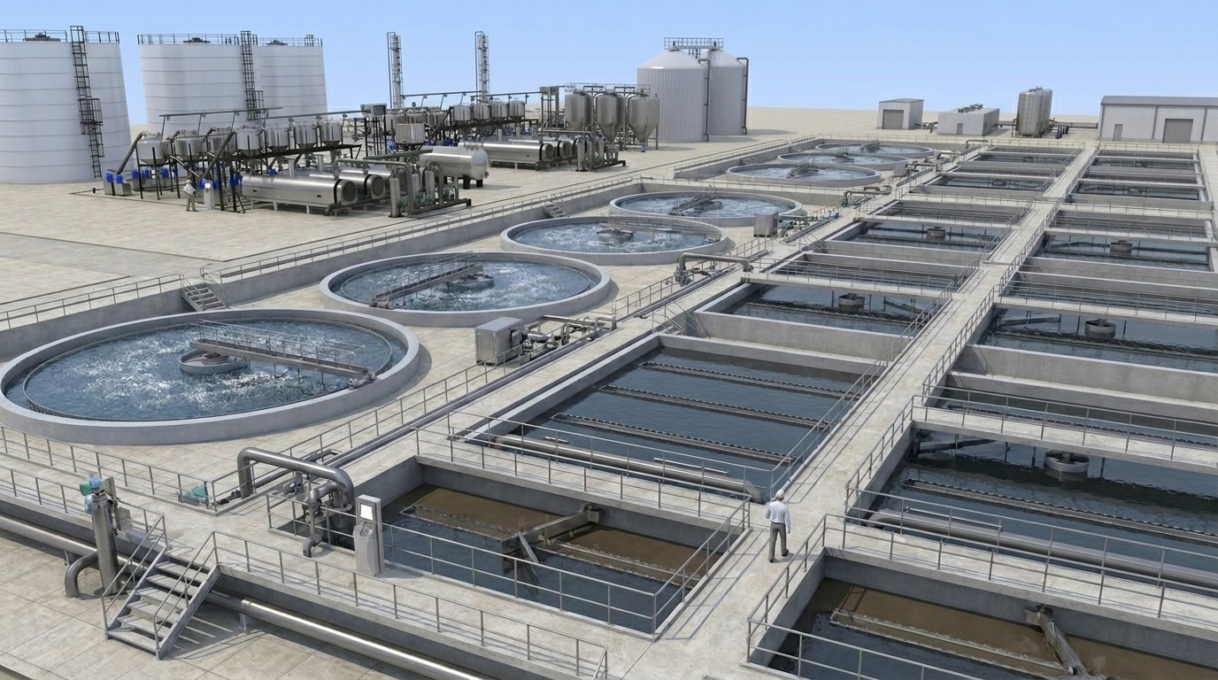 ETP plant floor view / process overview